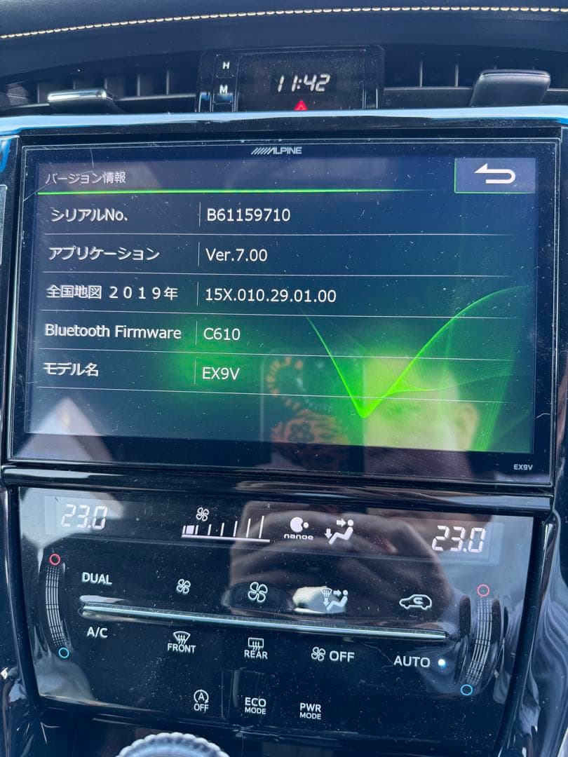 EX9V-HA BIGＸビッグＸハリアー　60 65ALPINE地図2019年