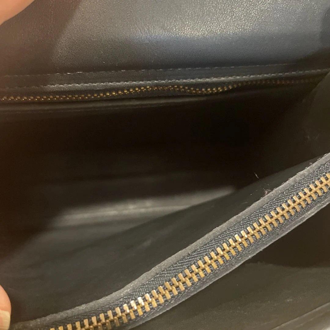 OLD COACH9977レザー ショルダーバッグ 黒 2way ショルダー付