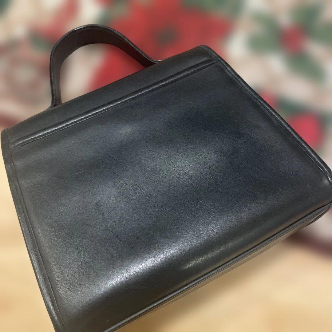 OLD COACH9977レザー ショルダーバッグ 黒 2way ショルダー付