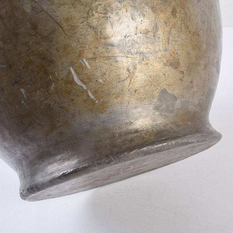 くろむ様専用 古錫 鮎銅銘 大茶壷 茶心壷 重さ約1711g M R8997H