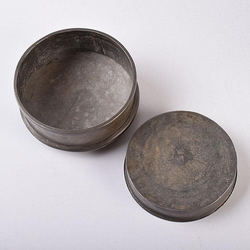 くろむ様専用 古錫 鮎銅銘 大茶壷 茶心壷 重さ約1711g M R8997H