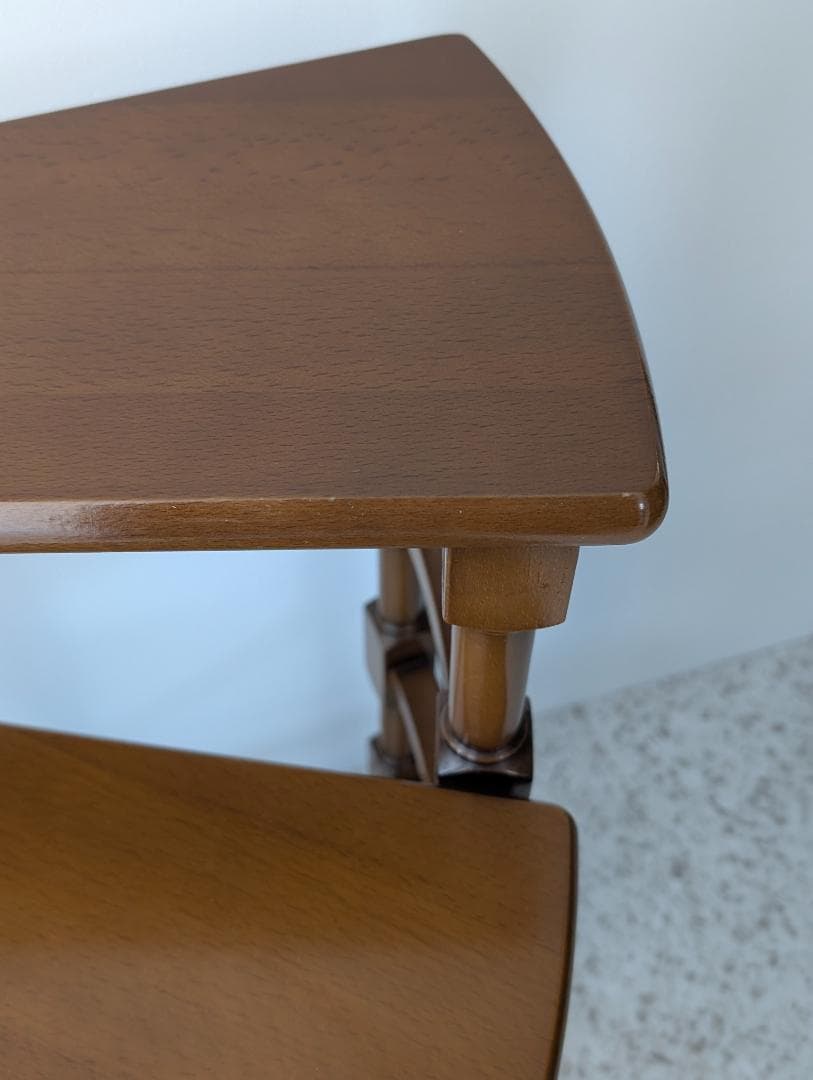 ビンテージ ライブリーステップ 螺旋階段 飾り棚 踏み台 ミッド