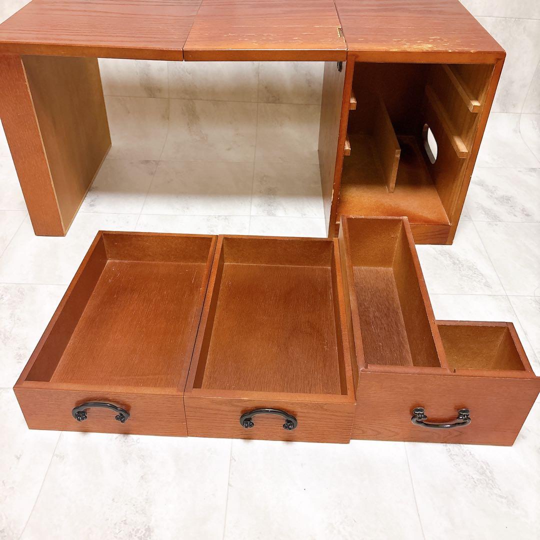 昭和レトロ家具】文机 折りたたみ文机 ヴィンテージ家具 アンティーク