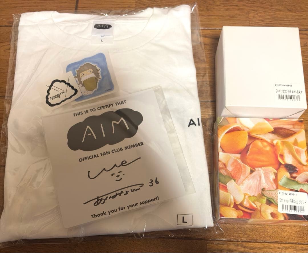あいみょん AIM限定デザインTシャツ＆直筆サイン入りミニ色紙