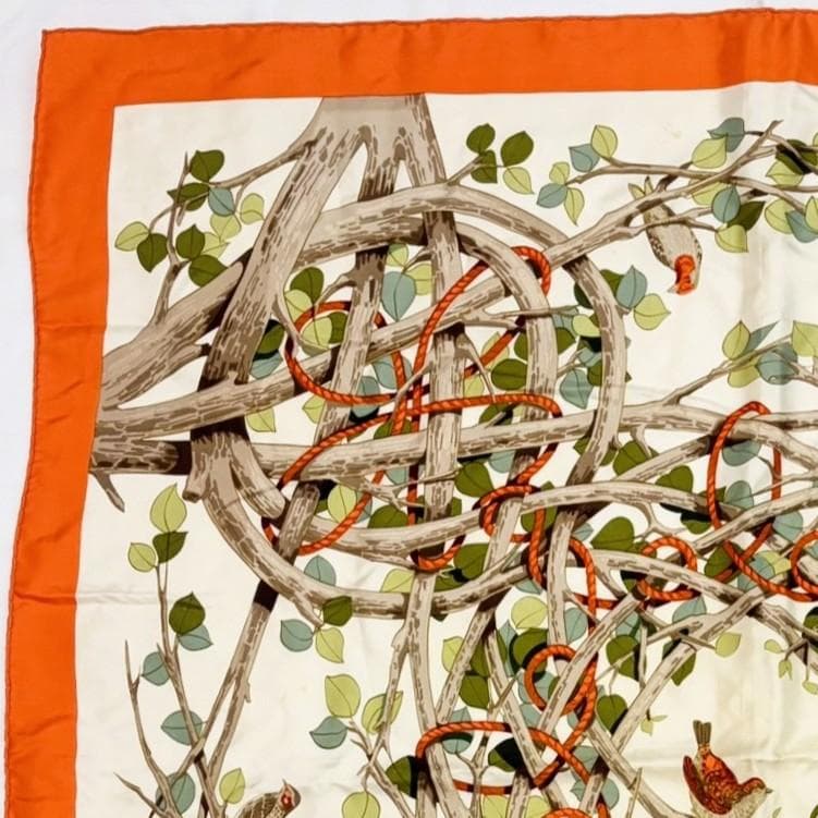 HERMES エルメス カレ90 SOUS BOIS スカーフ タグなし - メルカリ