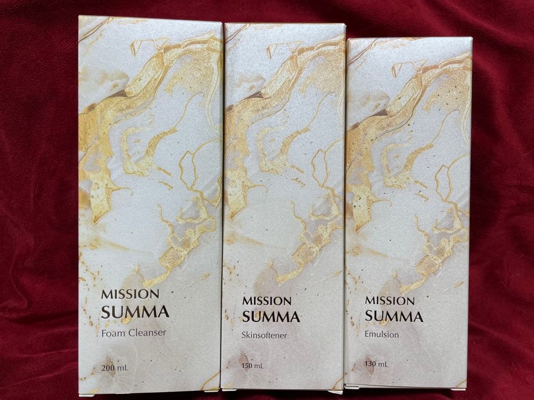 MISSION SUMMA 3点セットミッションスムマ新品未開封　洗顔化粧水乳液 ミッション スムマ フォームクレンザー（180mL）／ エフエムジー