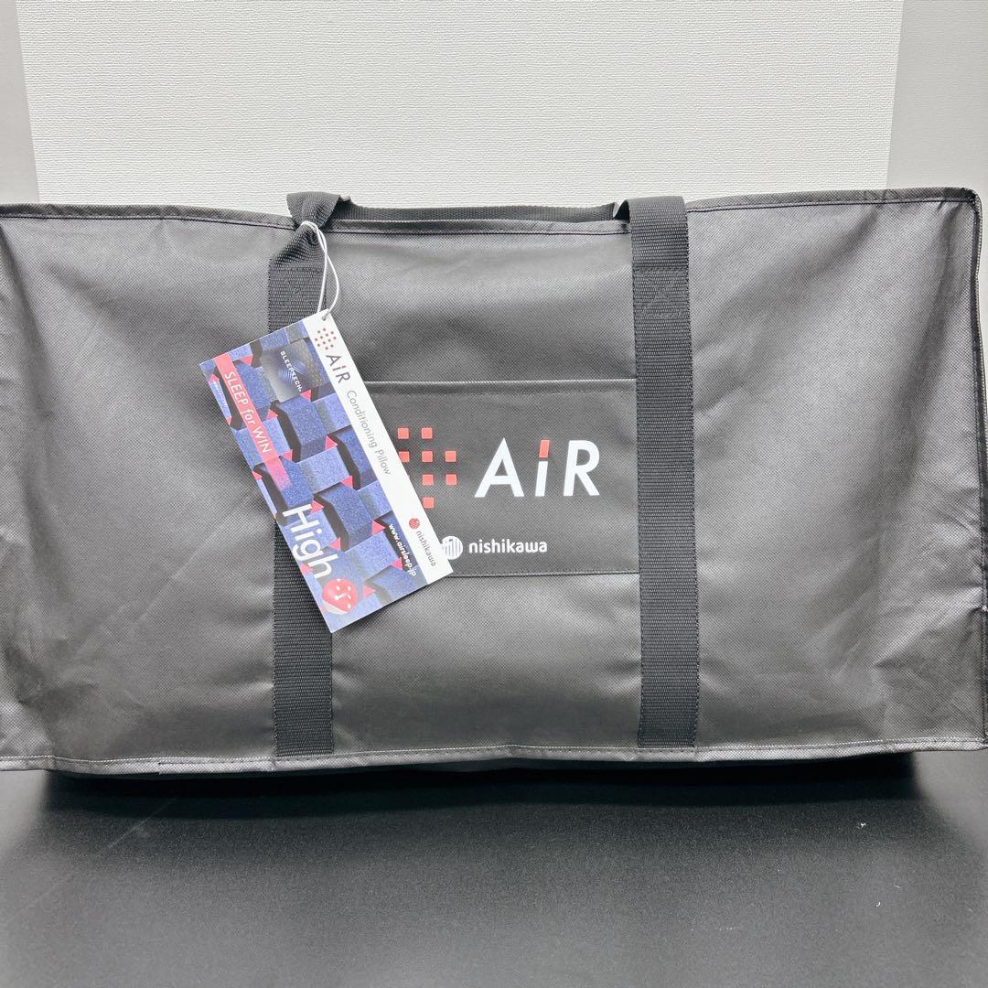 【新品未使用】西川エアー4Ｄピロー　AiR4D High 6642 エアー4DX] ピロー （低め）62×38×11cm レッド（低め） 側地