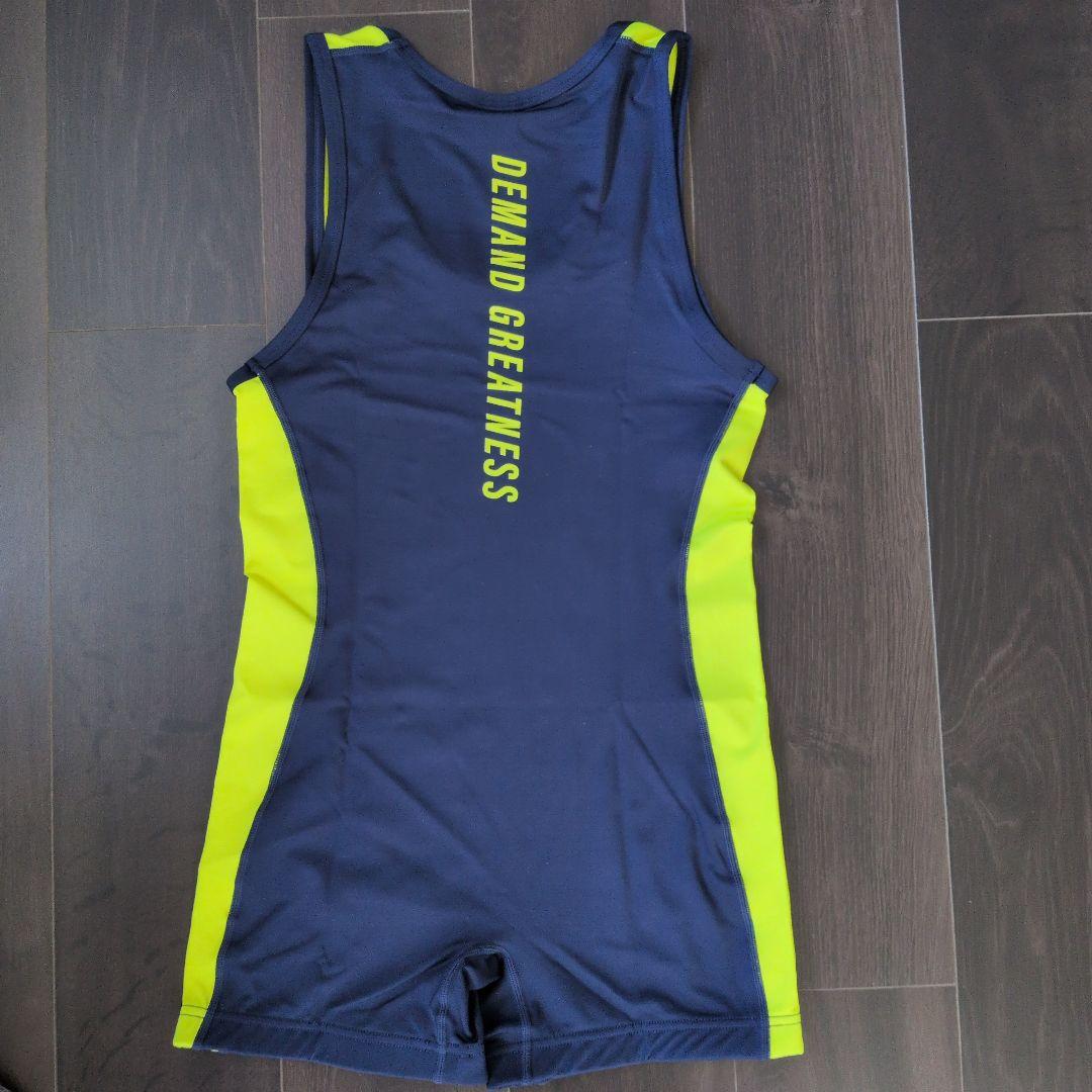 磯*ク様 A7 パワーリフティング シングレット メンズSサイズ ネイビー