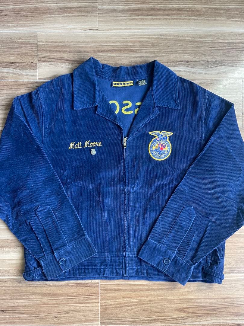 FFAエンブレム コーデュロイジャケット ネイビー - メルカリ