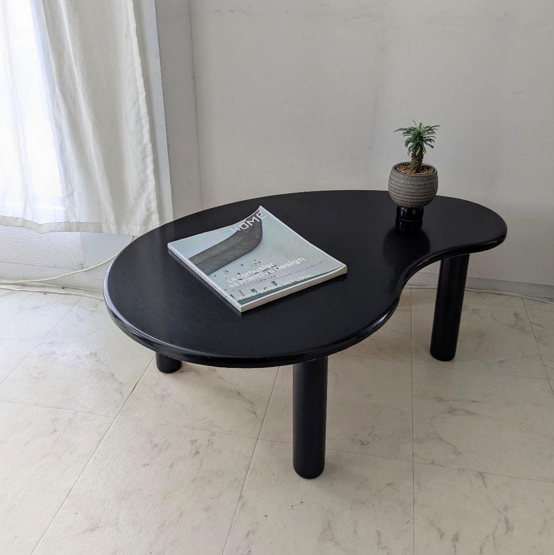 80-90s ヴィンテージ ビーン テーブル ジャパニーズモダン レトロ ジャパンヴィンテージ ローテーブル ローボード レトロモダン/Japanese