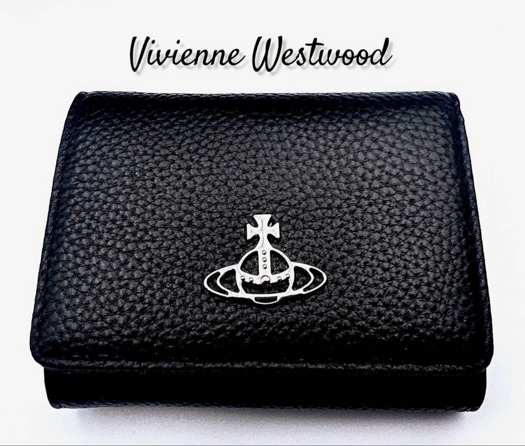 新品✦素敵】Vivienne Westwood 三つ折り財布 ブラック/ 人気 - メルカリ