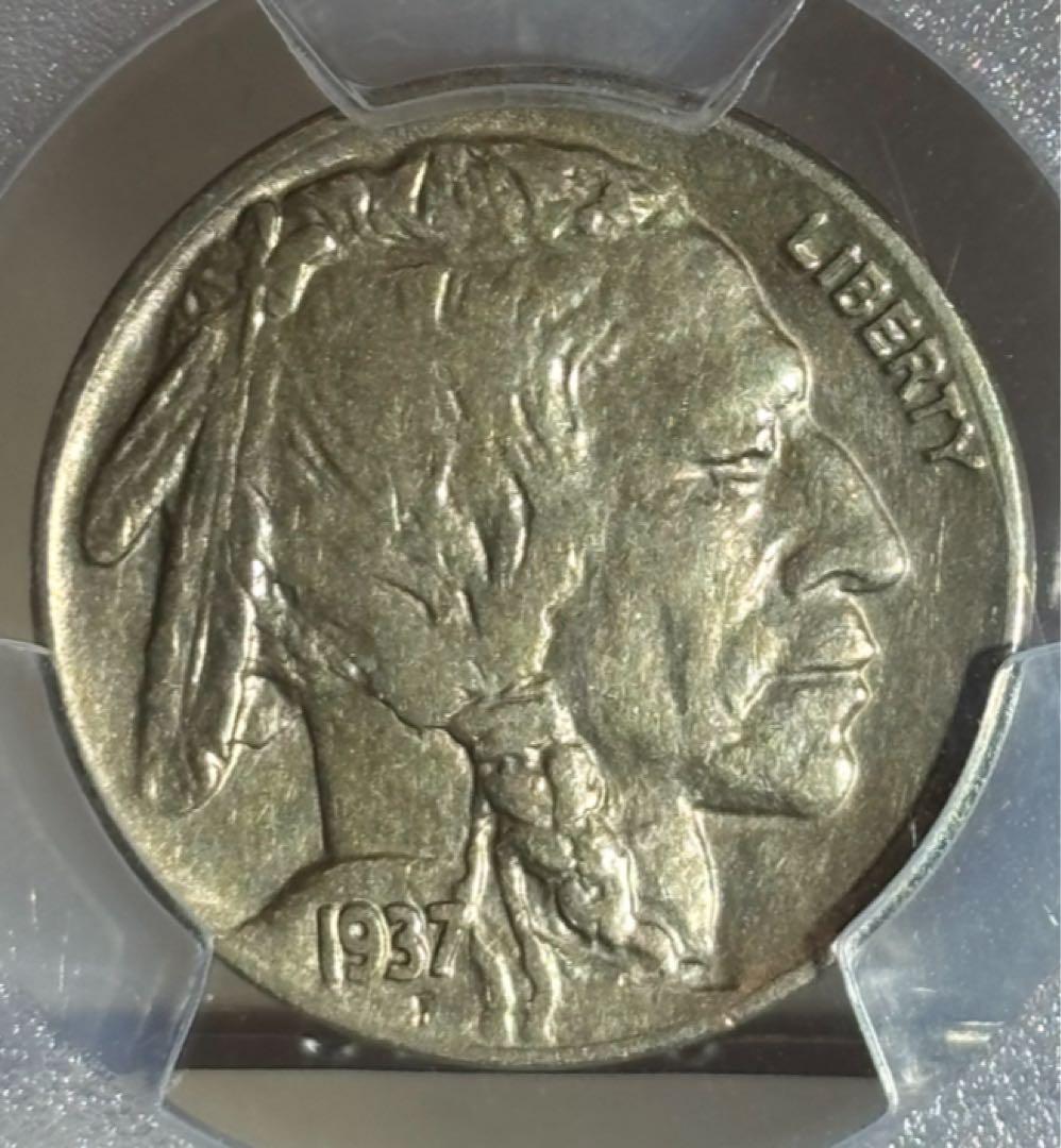 1937年インディアンヘッドバッファローニッケル5セント PCGS認証