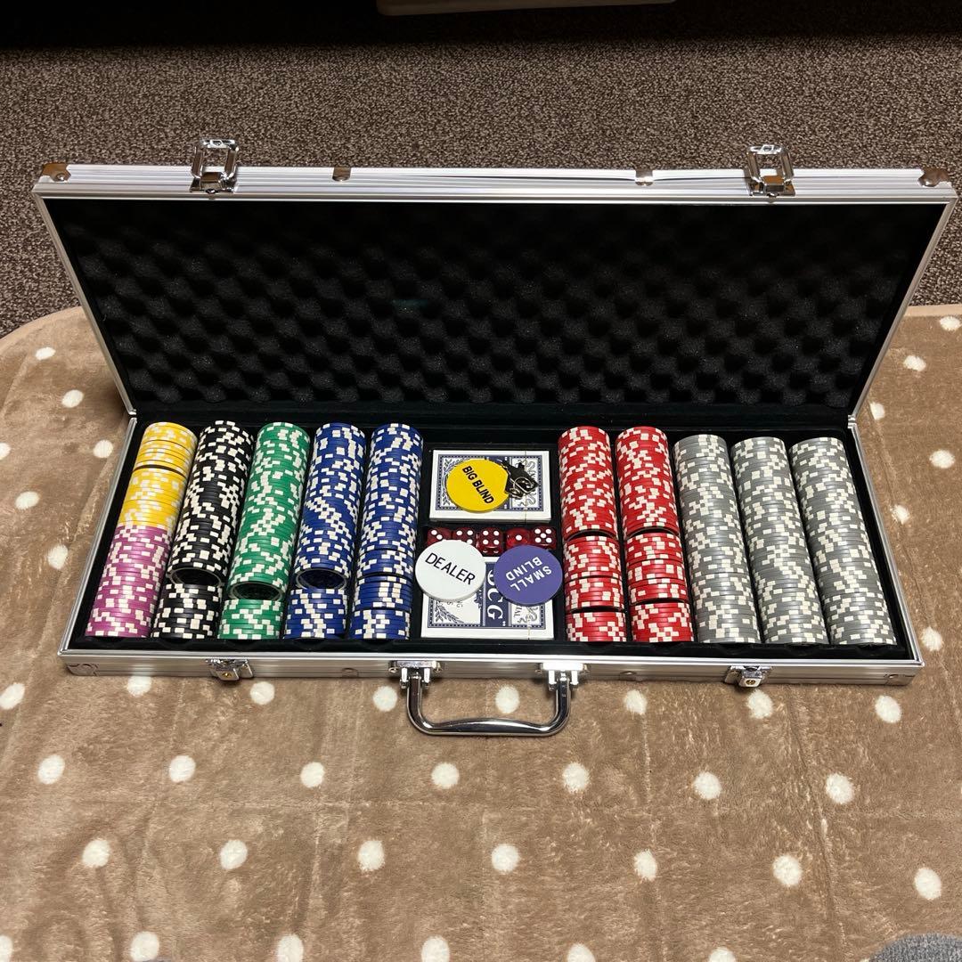 ポーカーチップ　カジノチップ　500枚 ポーカーチップ 500枚 カジノチップ 500枚セット ゲーム用チップ
