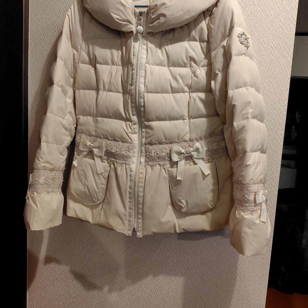 美品♡スーパービューティーダウンジャケット 42オフホワイトくま