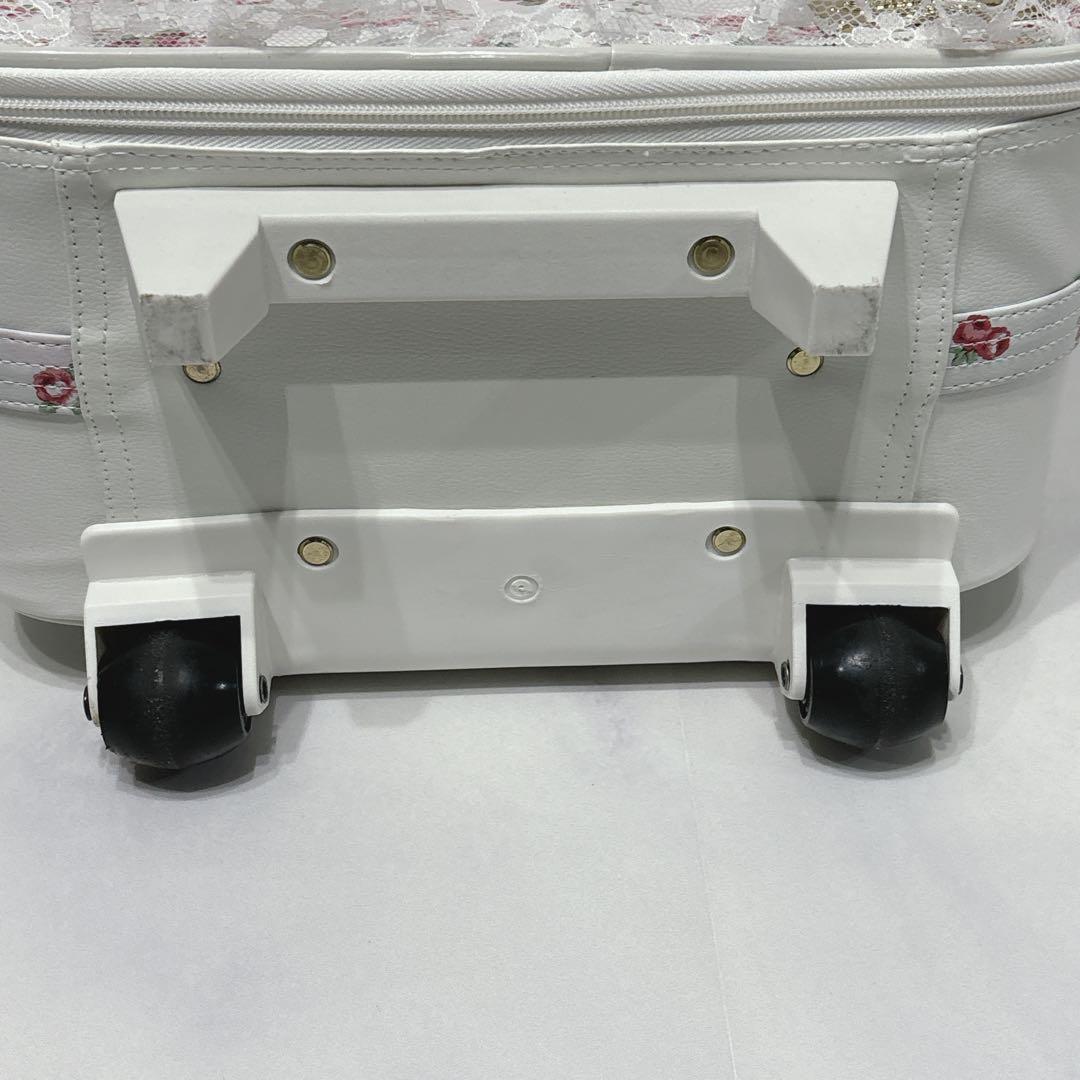 リズリサ LizLisa キャリーケース 花柄 レース フリフリ 地雷系 白