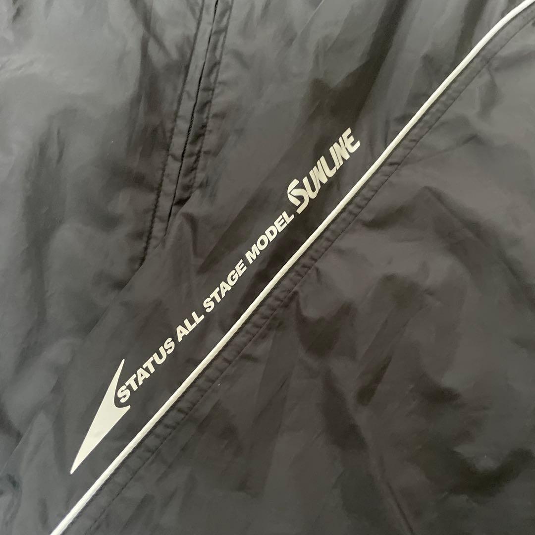 サンライン ステータス ウィンドブレーカースーツ ブラック Lサイズ