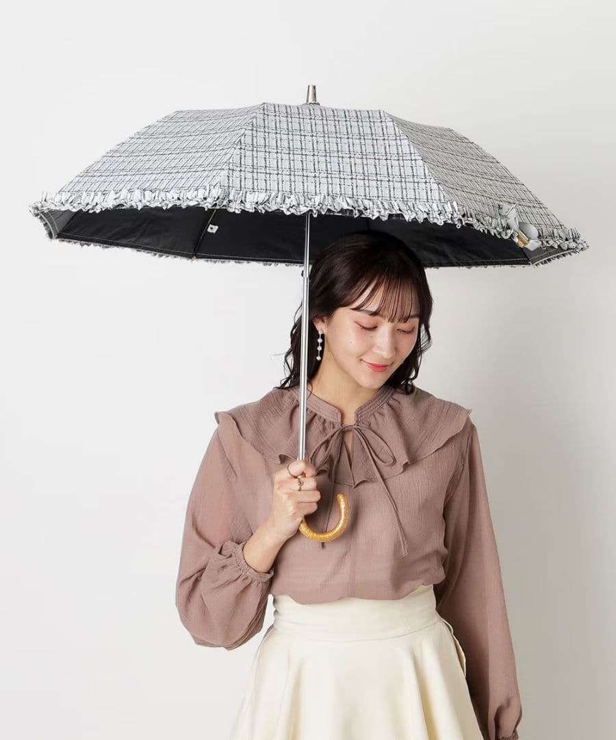 ◆タグ有新品未使用【ランバンオンブルー】晴雨兼用傘・ 日傘・遮光 遮熱 UV楽折