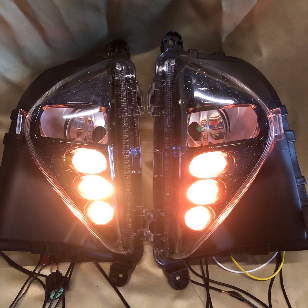 在庫1!プリウス50 ブラック+ラメAP RGBカラーチェンジ　h11バルブ交換