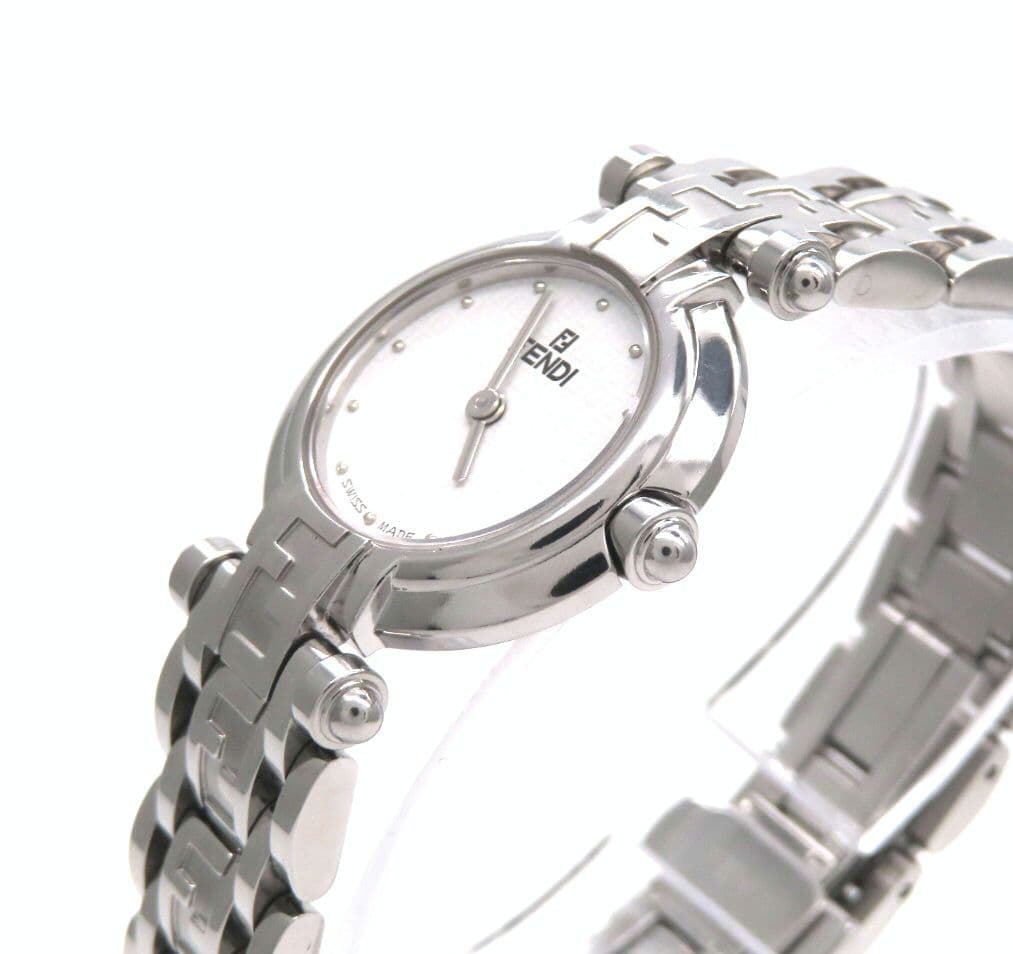 【750L】FENDI フェンディ時計 ホワイト ラウンド レディース☆極美品☆