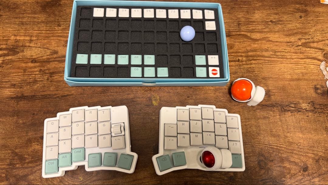 ワイヤレス分割キーボード roBa ロープロファイル - メルカリ