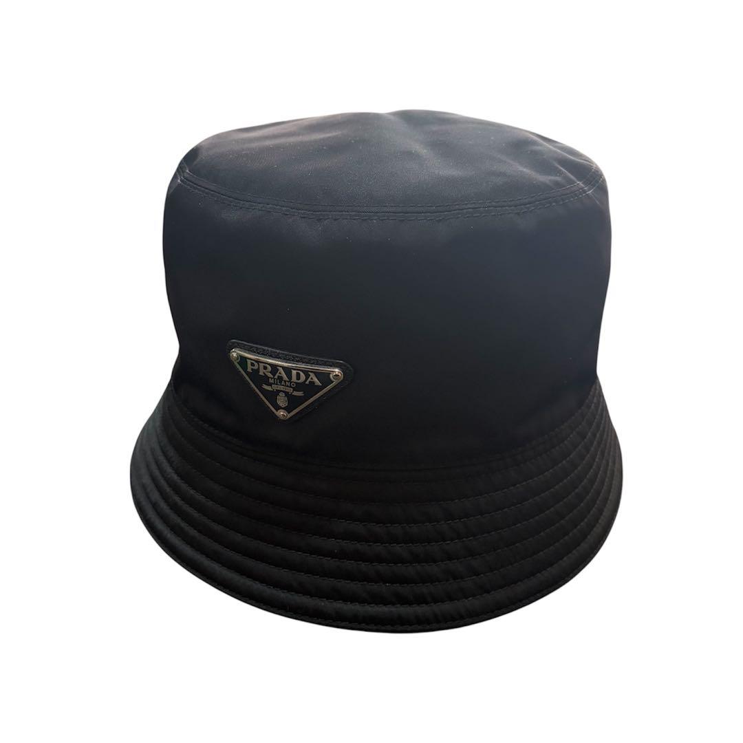 極美品】PRADA ブラック バケットハット M - メルカリ