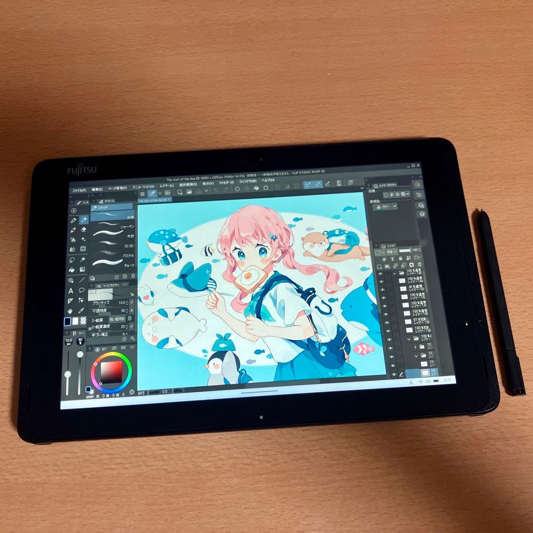 ○特価! 富士通 ワコム 筆圧2048段階 128GB お絵描きタブレット - メルカリ