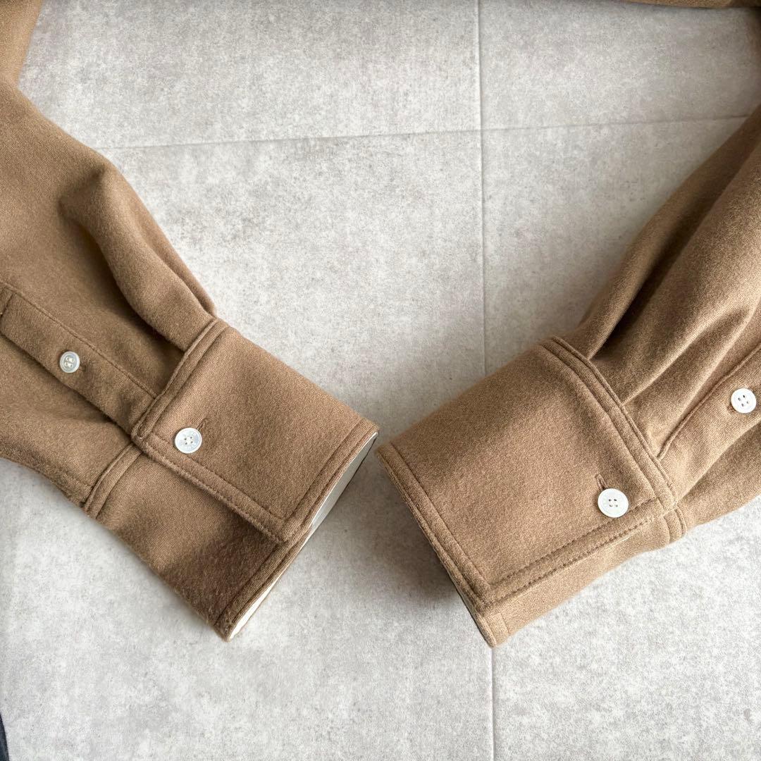 なちここ 様 CINOH WOOL JERSEY SHIRT ジャケット - メルカリ