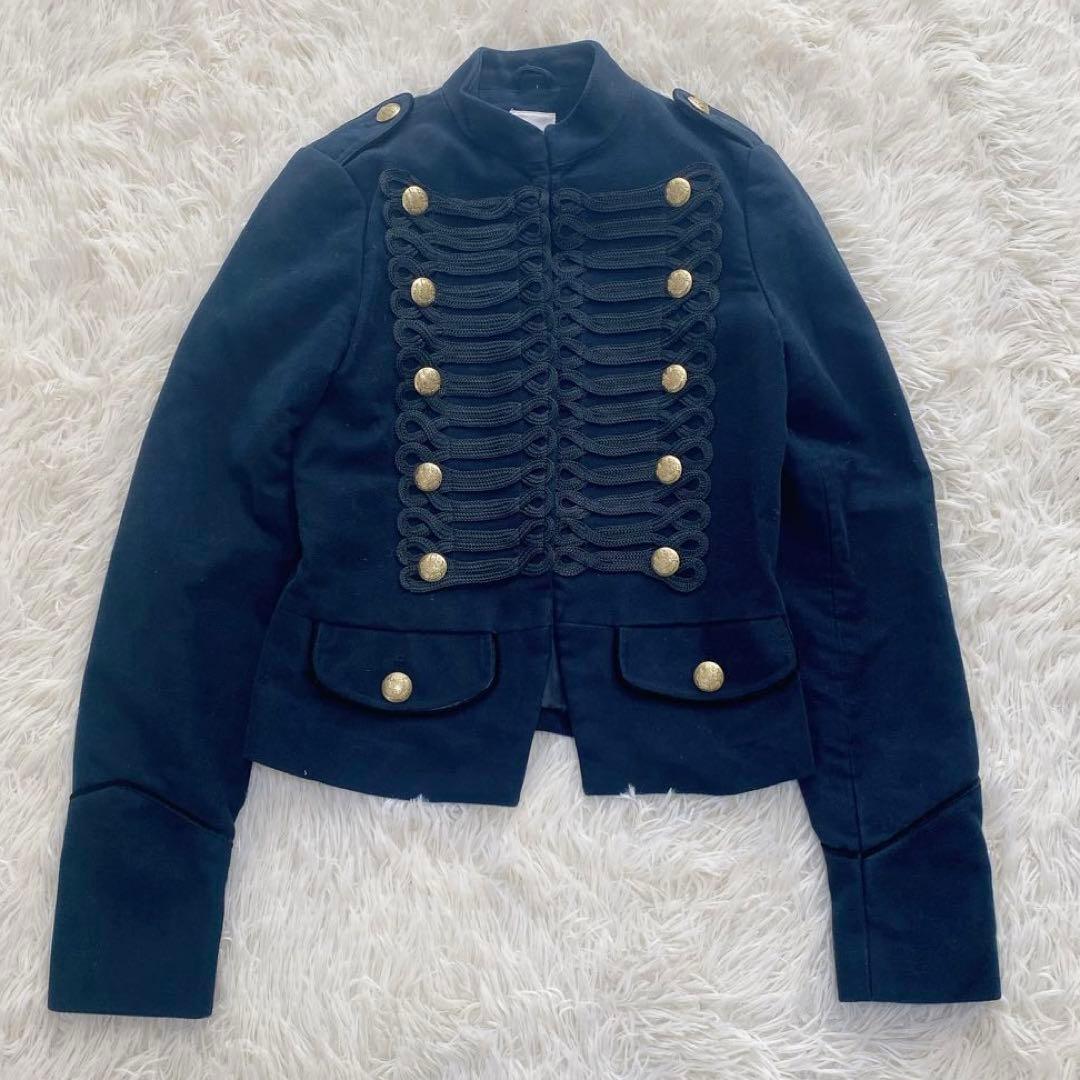 GAP ギャップ ナポレオンジャケット ショート丈 金ボタン エポレット