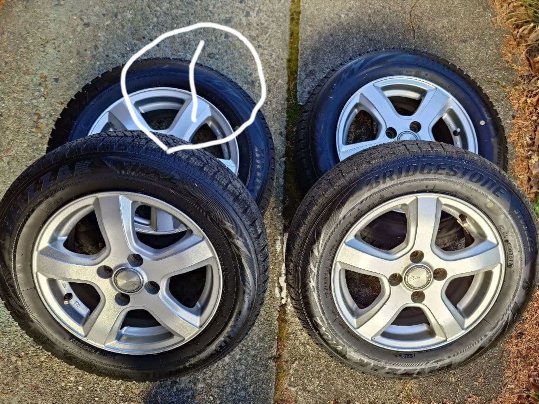 スタッドレスタイヤ ホイール4本セット　165/70R14 トヨタ　アクアなど① 楽天市場】アクア 165/70r14 スタッドレスホイール（タイヤ・ホイール