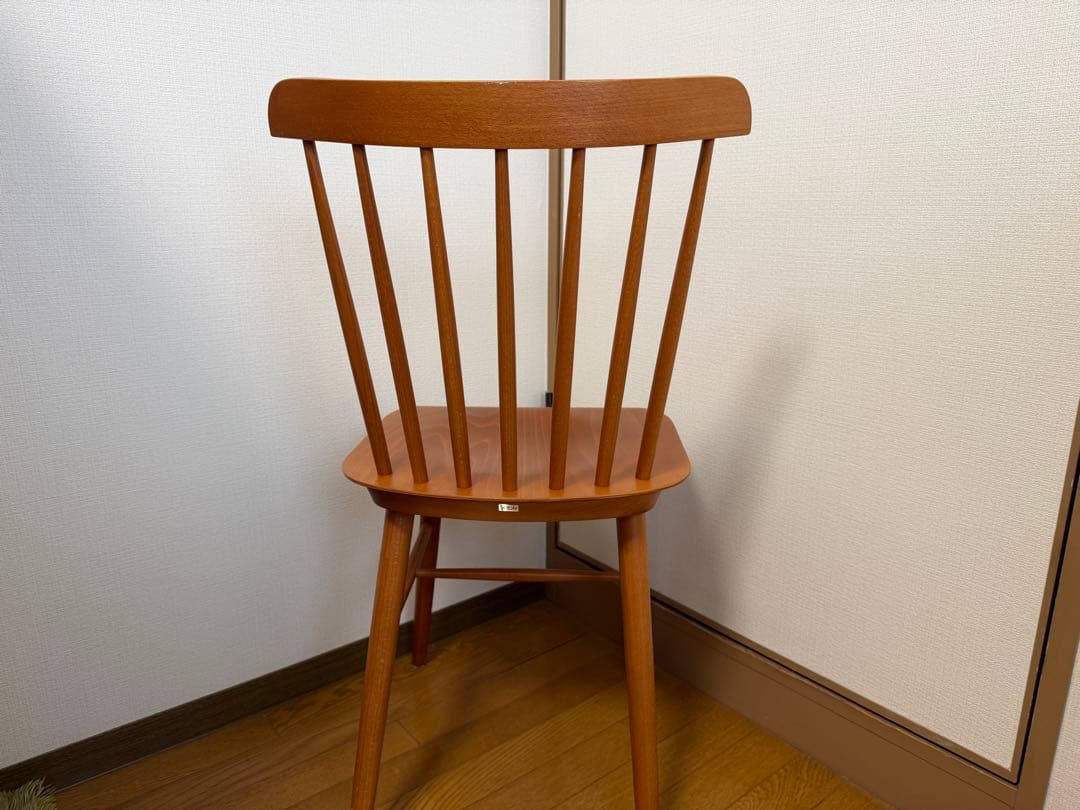 廃盤 TON ダイニングチェア unico 木製 北欧テイスト 椅子 2脚セット