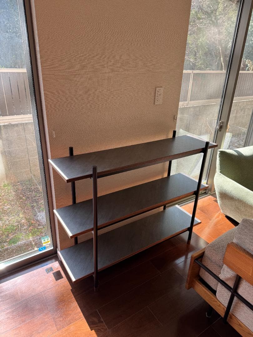 オープンラック ラグナー 3段（幅120cm） 幅120cm オープンラック ラグナー 3段 収納 棚 メラミン