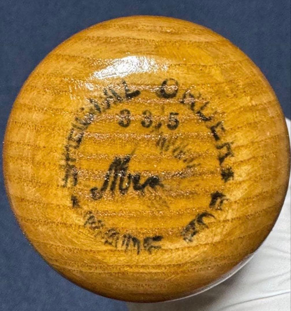 希少品】ジュン・イシイ製 硬式用圧縮バット／王貞治選手／使用モデル