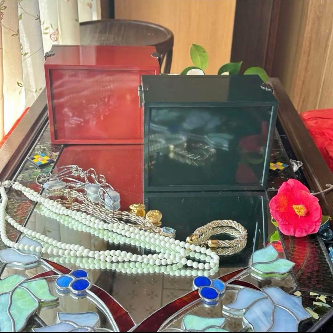 2191様感謝‼️ラストJAPAN輪島螺鈿蒔絵宝石箱「銀河-翠みどり」1点