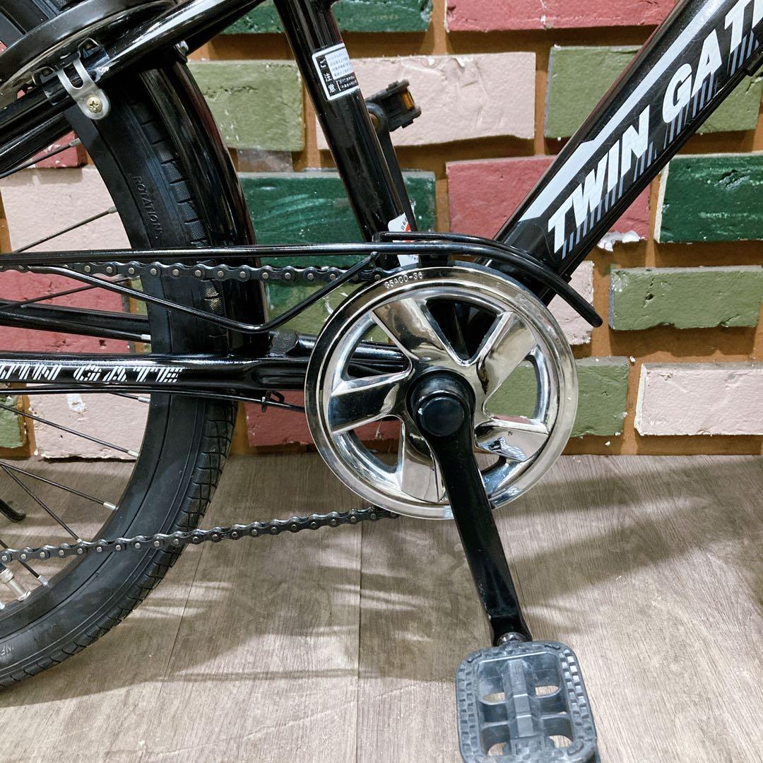 子供用 自転車 TWIN GATE ブラック 24インチ 変速付き - メルカリ