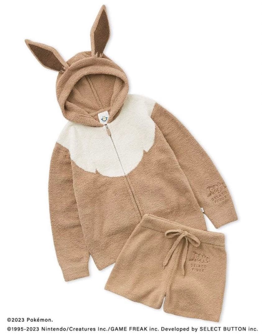 未使用 GELATO PIQUE ジェラートピケ ポケモン イーブイ パジャマ gelato pique（ジェラートピケ） パジャマ 「ポケモンスリープ