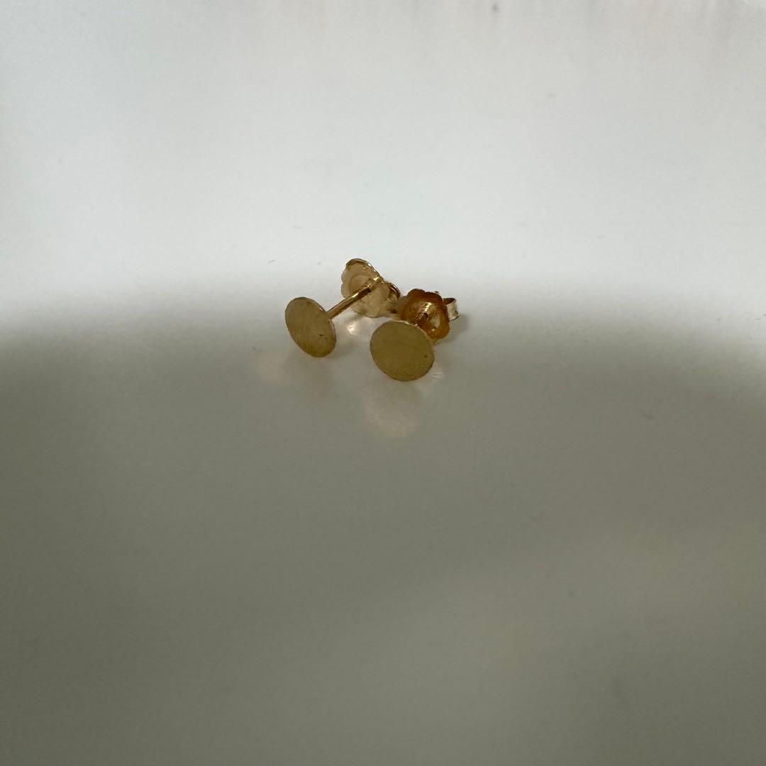 キャスリーン ウィテカー ゴールドサークルピアス 2個　14金