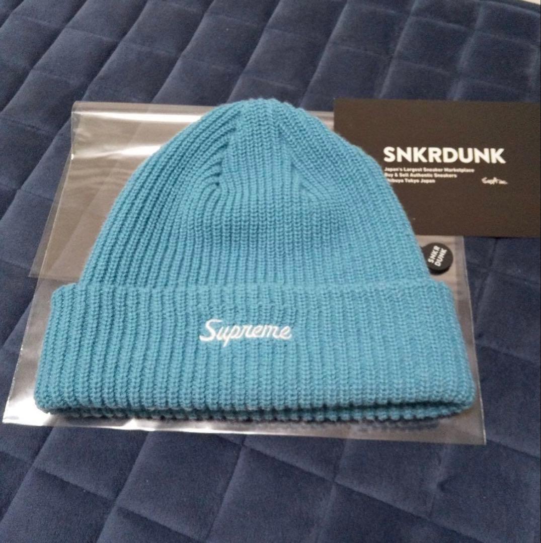 Supremeルーズゲージビーニー！ターコイズブルータグ付き試着程度
