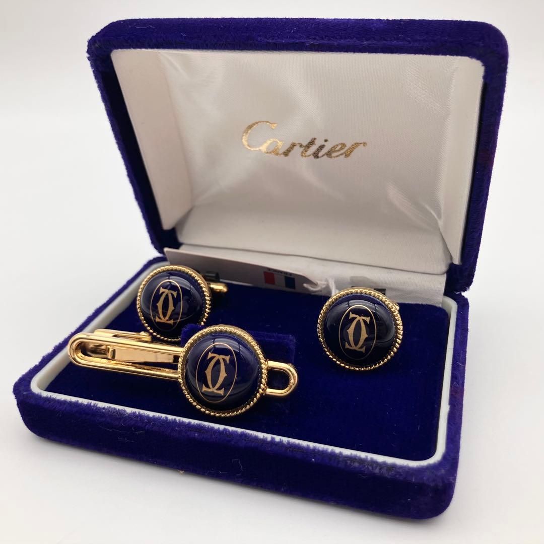 カルティエ ネクタイピン カフス 箱 タグ付き Cartier ゴールド - メルカリ