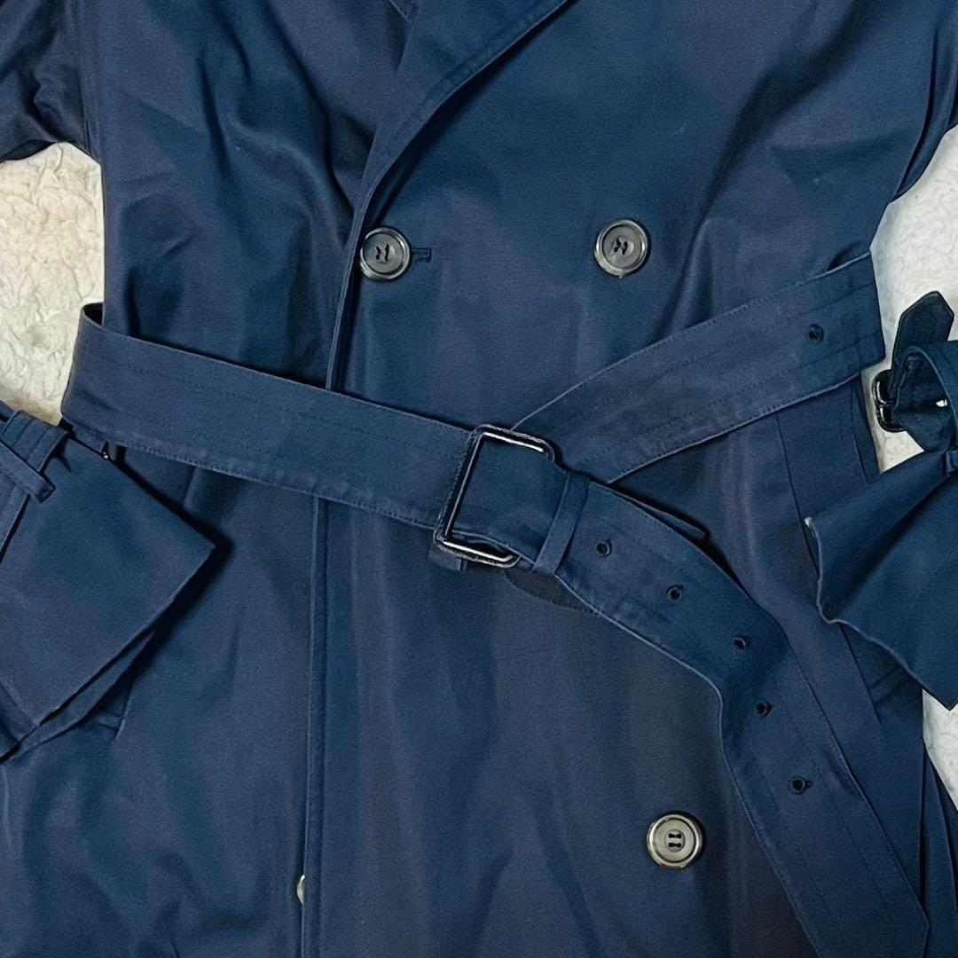 極美品✨アクアスキュータム トレンチコート Aqua5 希少紺色 英国80's