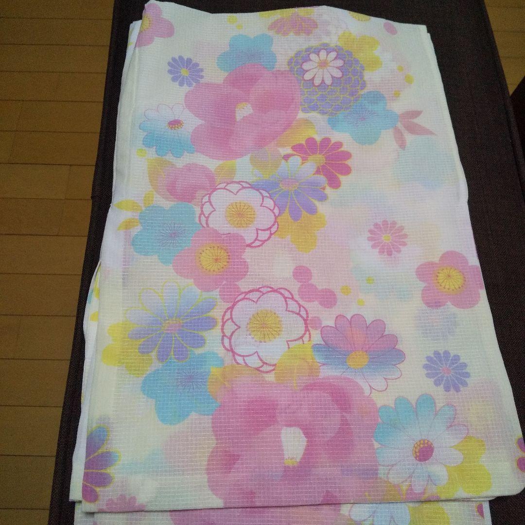 ふりふ 浴衣 4点セット ※美品 浴衣単品「 撫子 」(FREE オフホワイト): ふりふ ｜ミマツグループ
