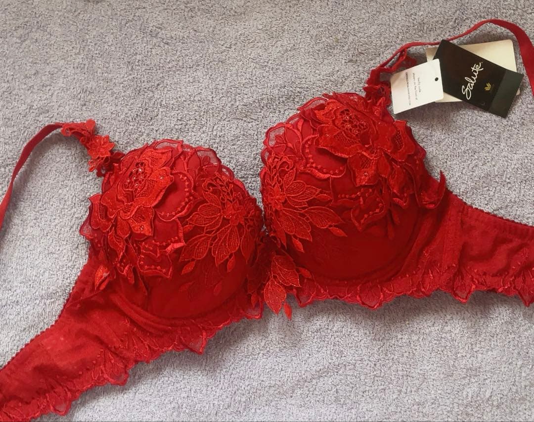 新品タグ付き Salute サルート 34G ブラ F65 RE ゼウス 赤 - メルカリ