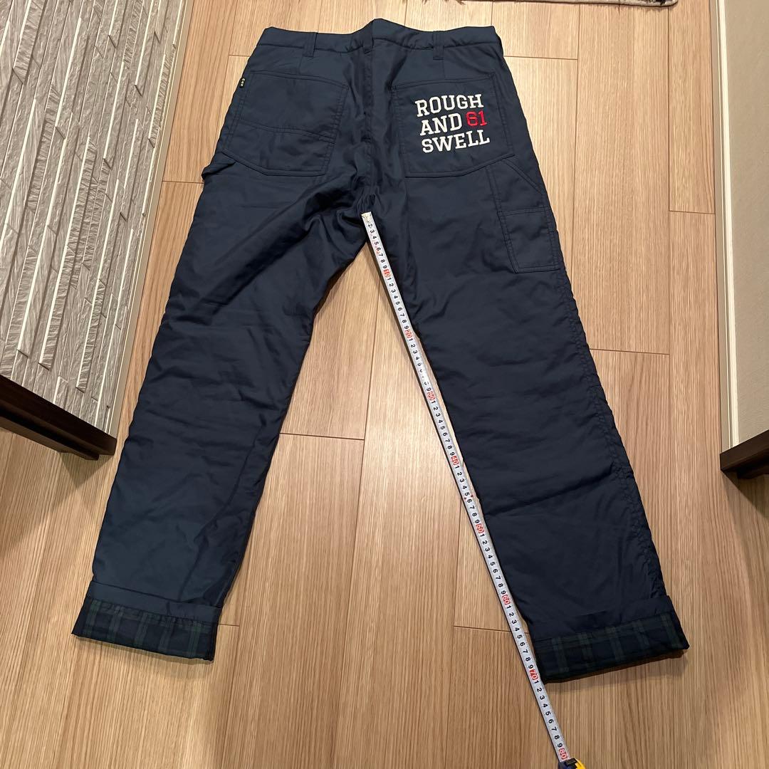 ラフアンドスウェル 防寒パンツ レア ネイビー キルティング M - メルカリ