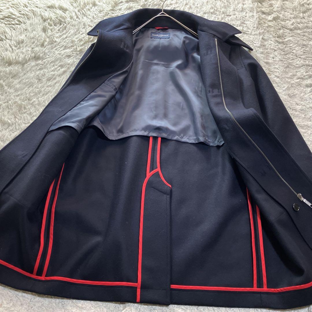 ダニエルクレミュ 良品 日本製 カシミヤ使用 フード脱着 ダッフル