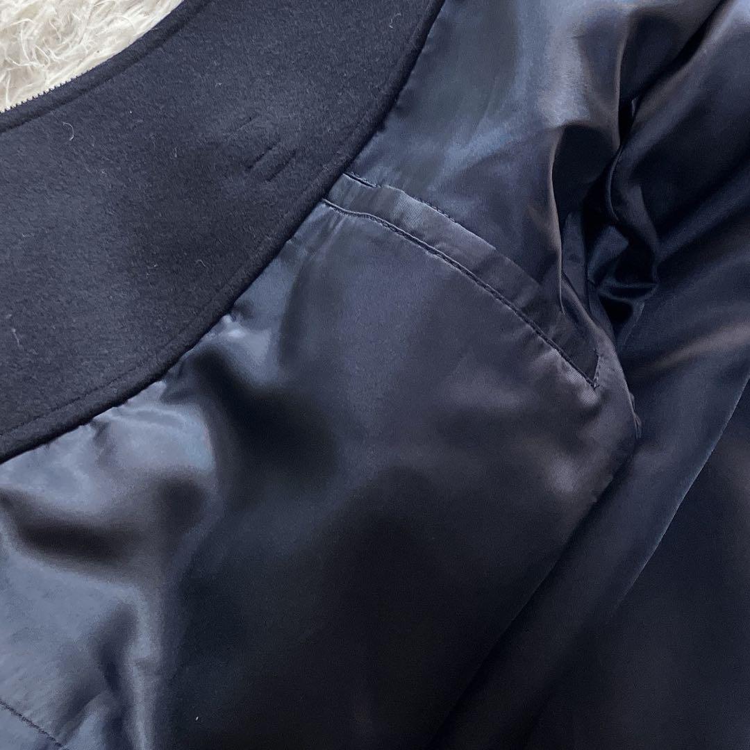 ダニエルクレミュ 良品 日本製 カシミヤ使用 フード脱着 ダッフル