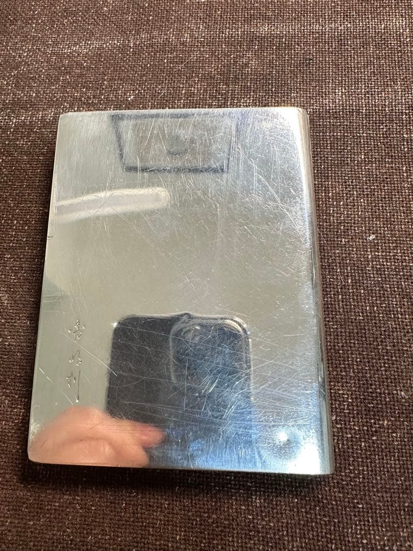 純銀950刻印　煙草入れ　シガレットケース　金工　骨董古美術