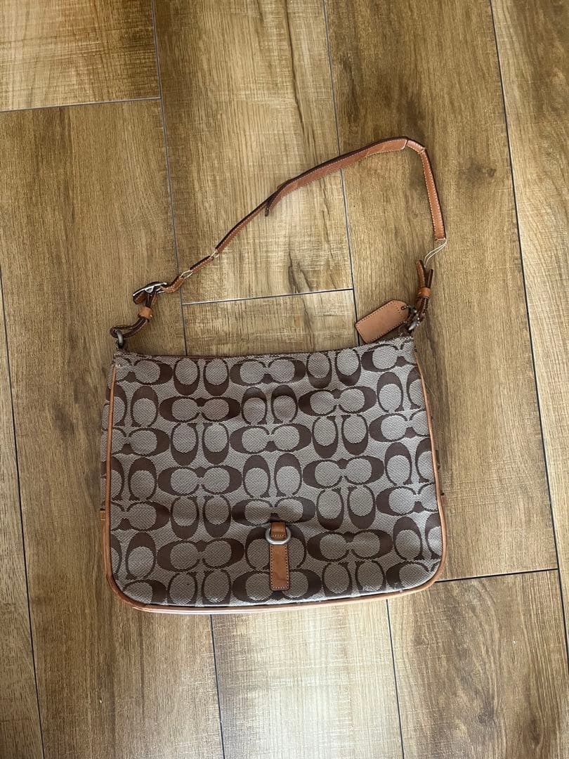 Y2K】COACH コーチ シグネチャーショルダーバッグ 6091 ジャンク