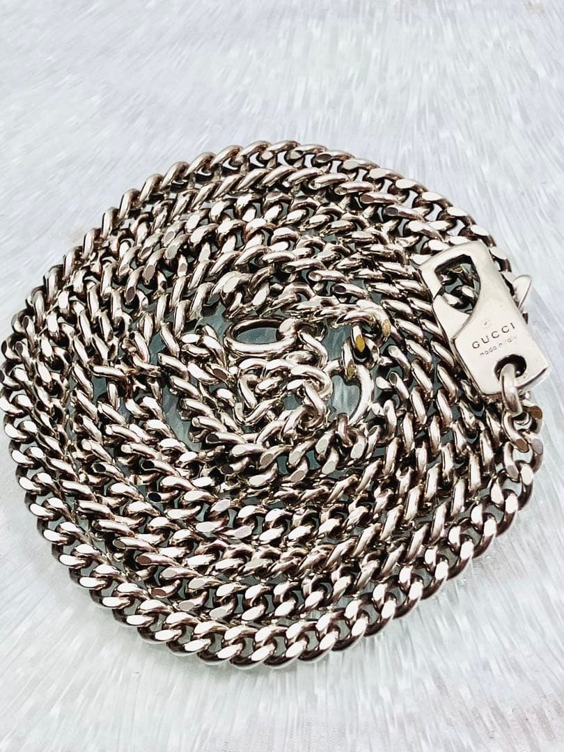 超美品】GUCCI 喜平チェーン ネックレス 男女兼用 SV925 2.7ミリ
