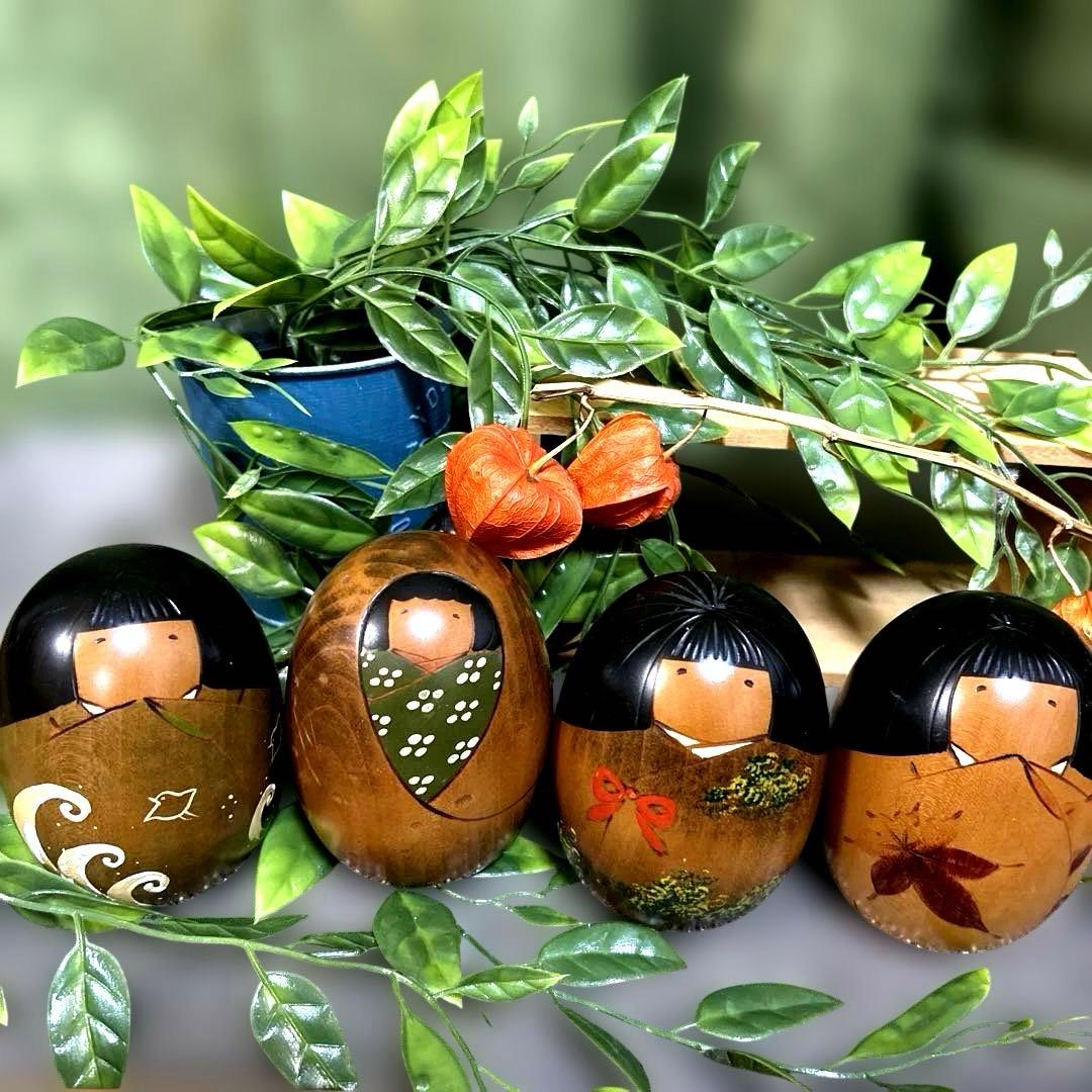 卯三郎こけし 四季 Usaburo Kokeshi Four Seasons - メルカリ