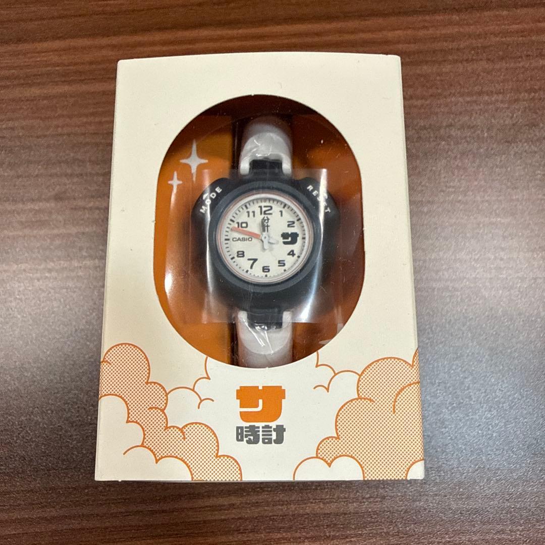 新品】CASIO サ時計 SAN-100H-7BJR ホワイト オレンジ ② - メルカリ