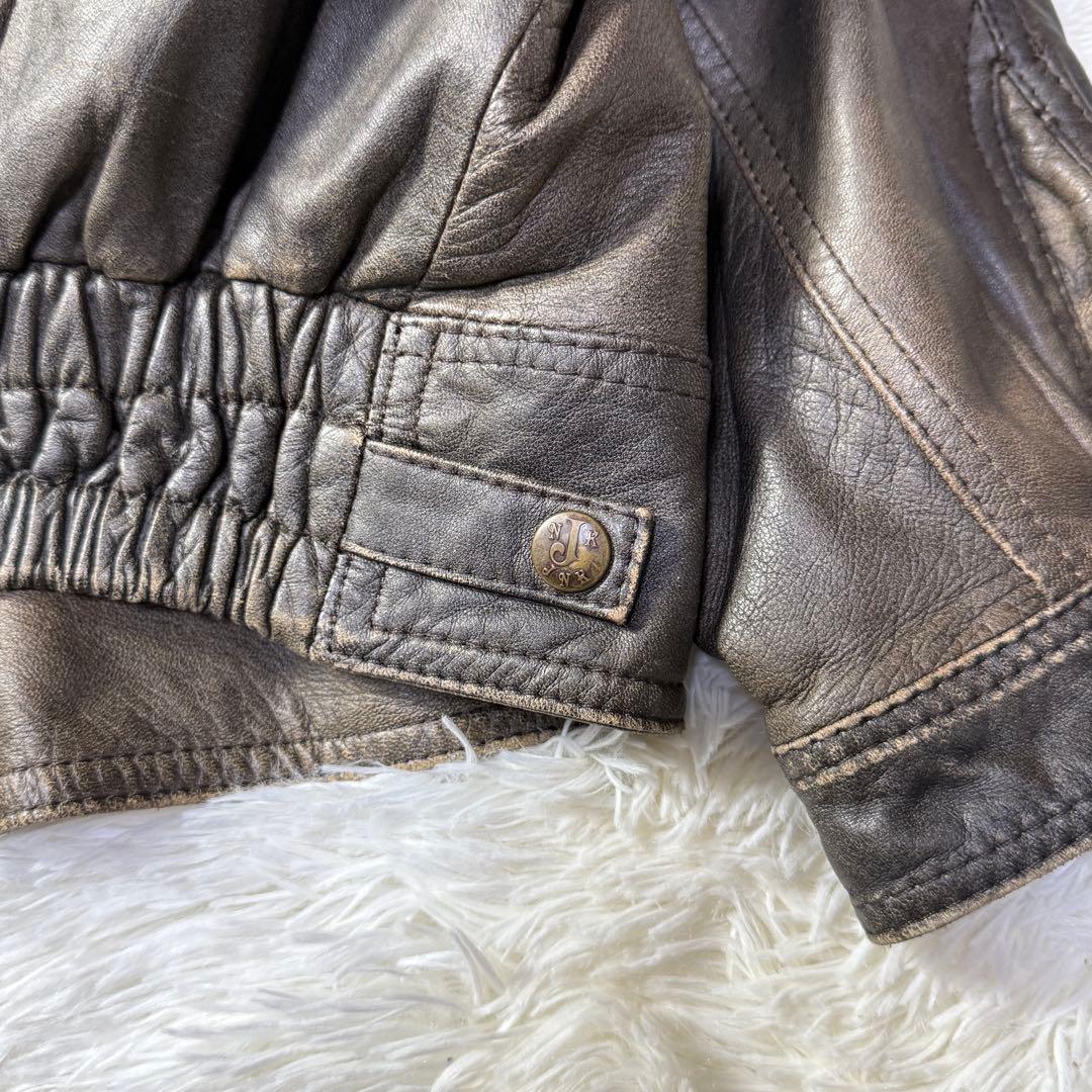 90s】G-1 フライトレザージャケット M ムートン襟ボア・ライナー付き完